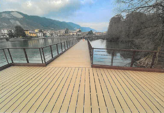 PASSERELLA PEDONALE AL PARCO TAXODI IN COMUNE DI PARATICO