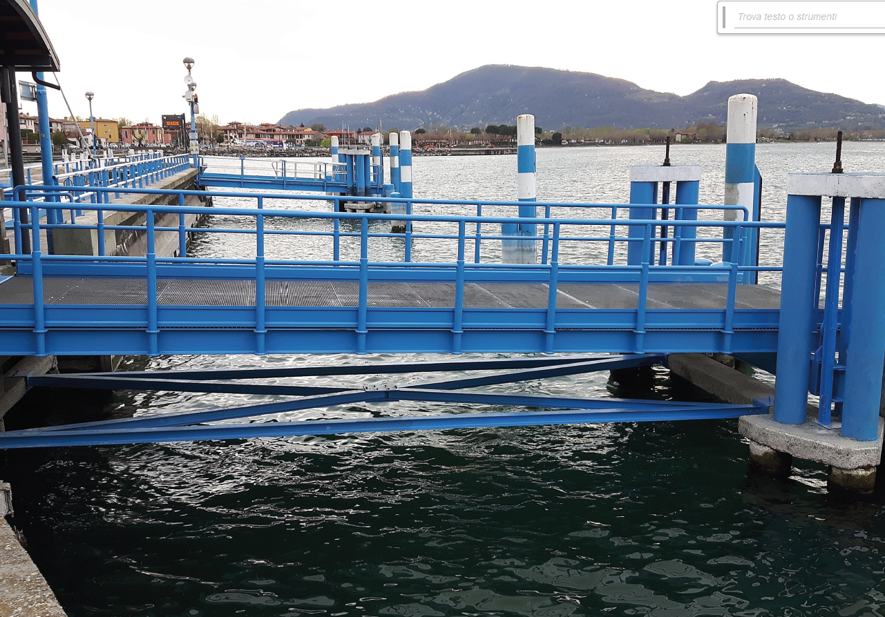 MANUTENZIONE STRAORDINARIA DEI PONTILI DI ATTRACCO DEI BATTELLI AL CANTIERE DI COSTA VOLPINO