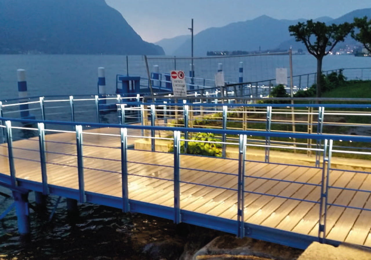 NUOVO PONTILE PER L'ATTRACCO DEI BATTELLI IN COMUNE DI COSTA VOLPINO